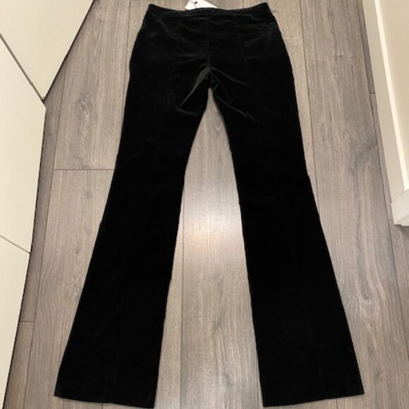 Altuzarra Black Velvet Boot Cut Pants Size 12 NWOT - Picture 8 of 12
